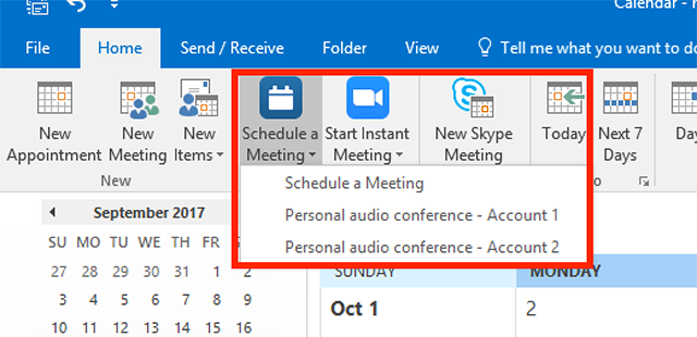 Zoom 与 Outlook/Google 日历同步
