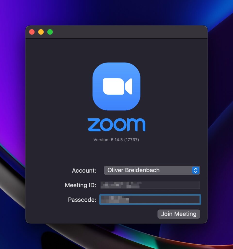 Zoom切换账号