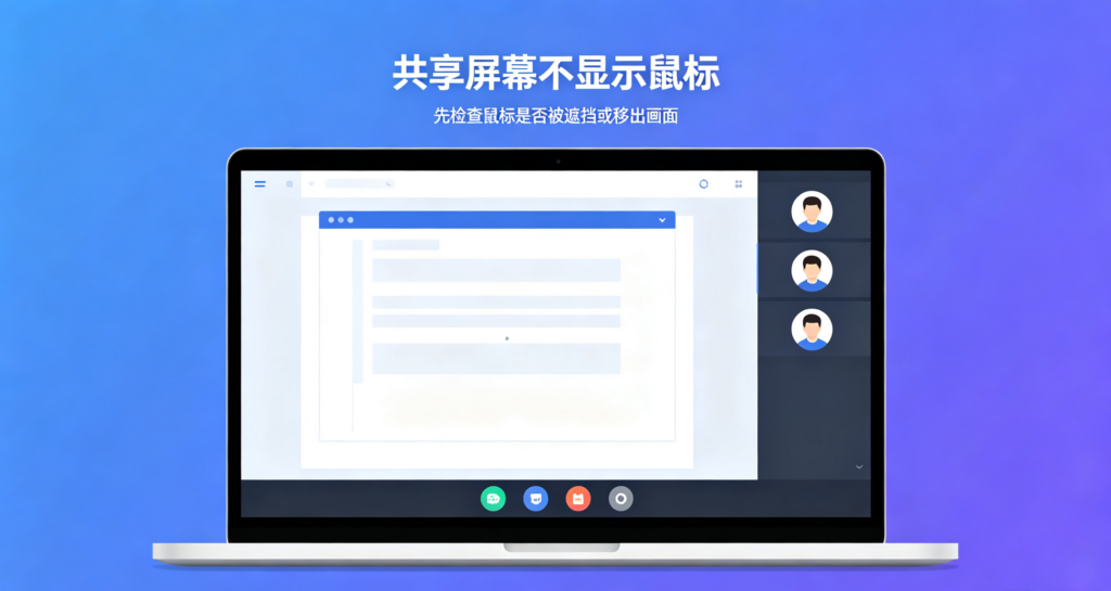 Zoom 共享屏幕不显示鼠标