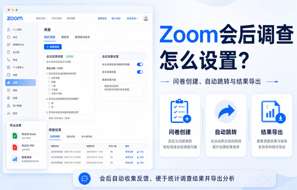 Zoom 会议互动功能